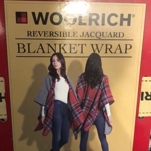 Never worn, reversible, blanket wrap.